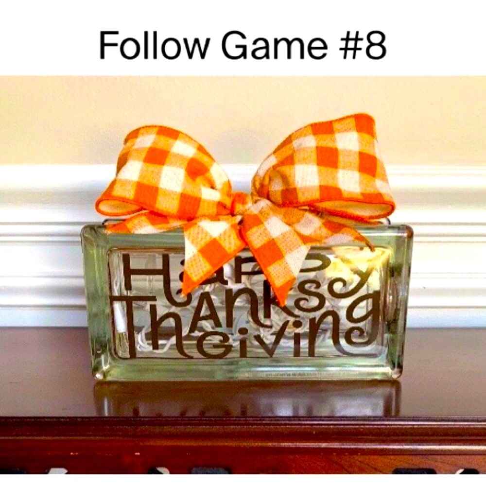 Please like new follow game # 12. FOLLOW GAME # 8